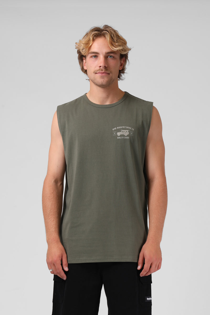 Cruiser 94 Muscle Tee - Dk Olive