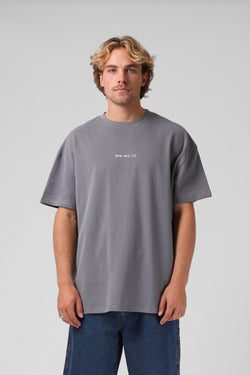 Sanded OS Tee - Grey Wash