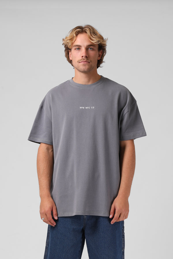 Sanded OS Tee - Grey Wash