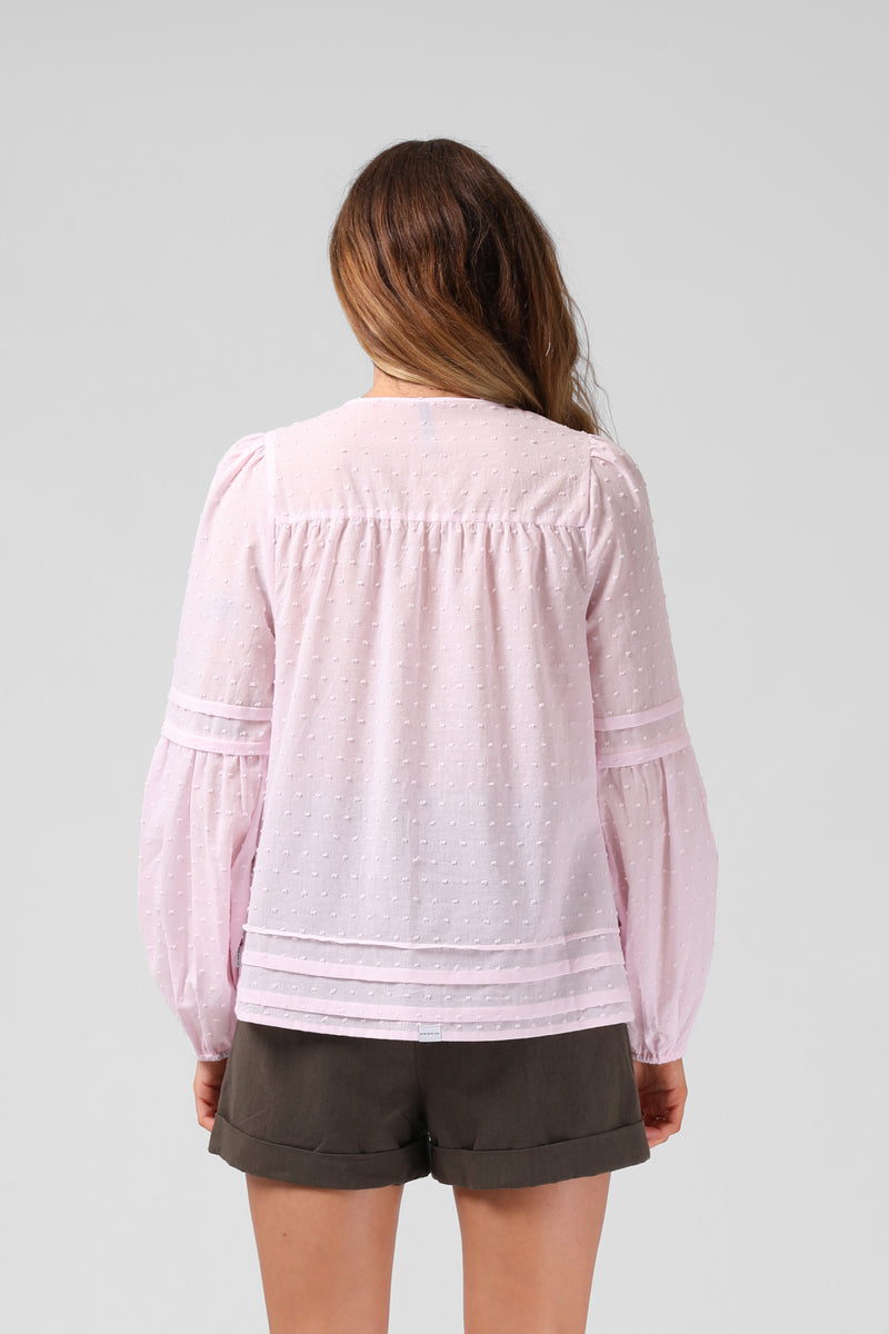 August Blouse - Baby Pink
