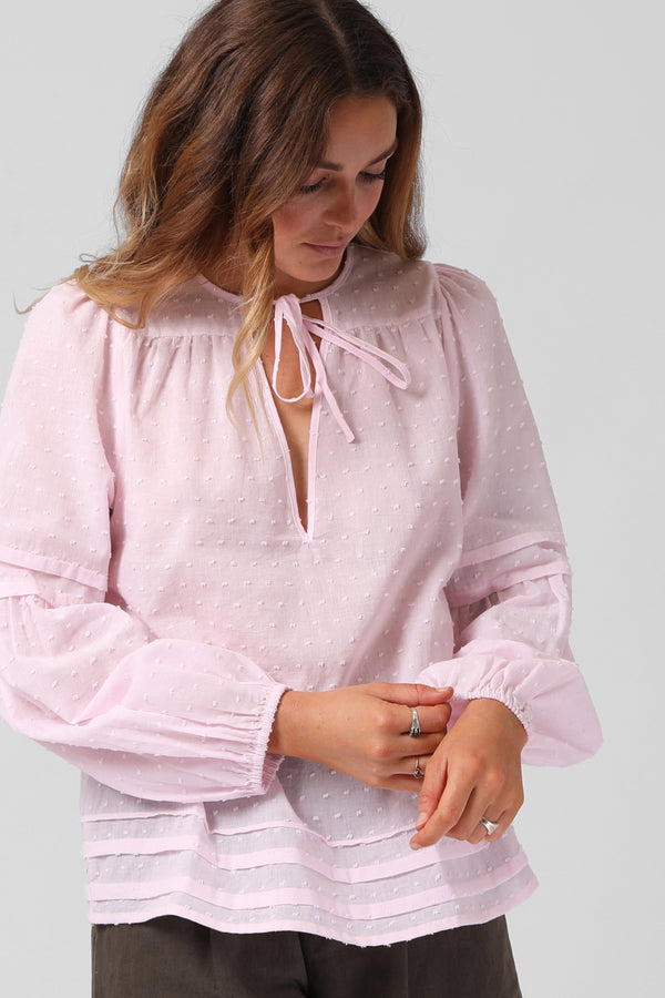 August Blouse - Baby Pink