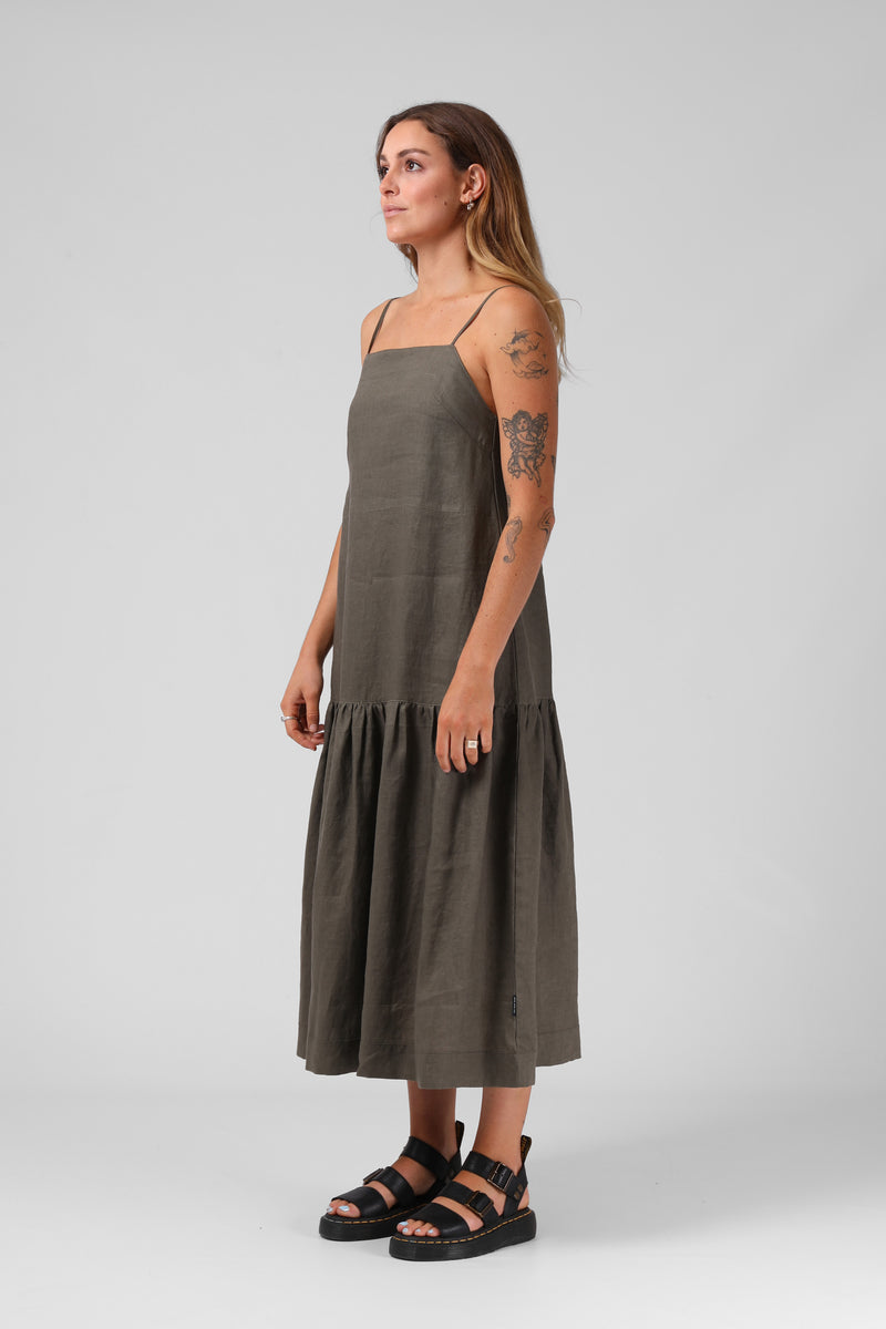 Antoinette Dress - Khaki