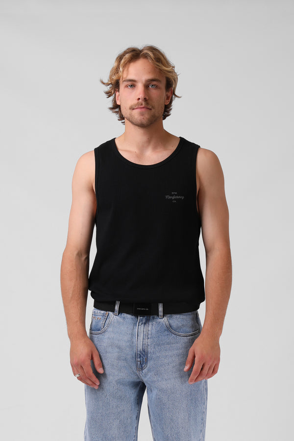 M. Rib Singlet - Black