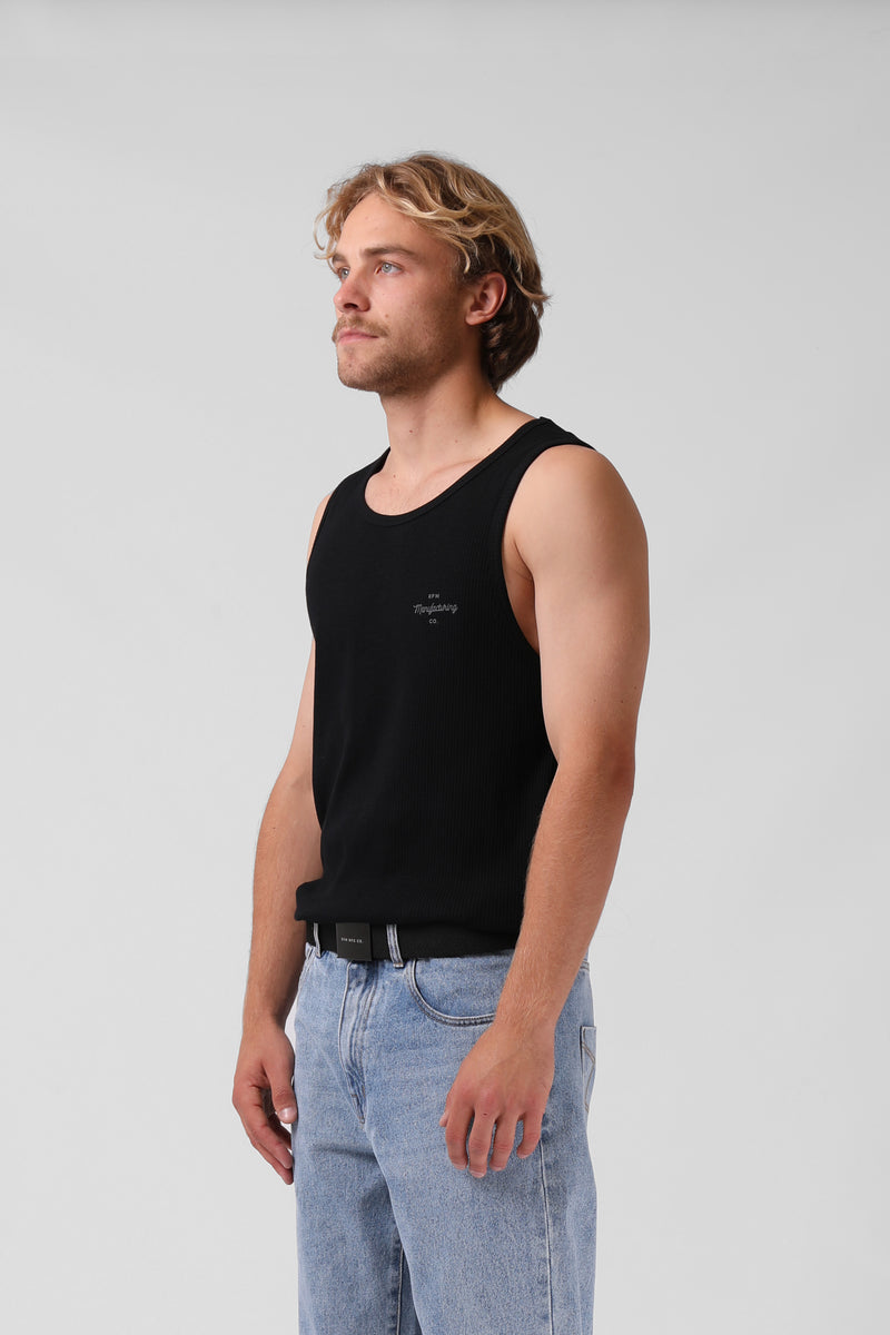 M. Rib Singlet - Black