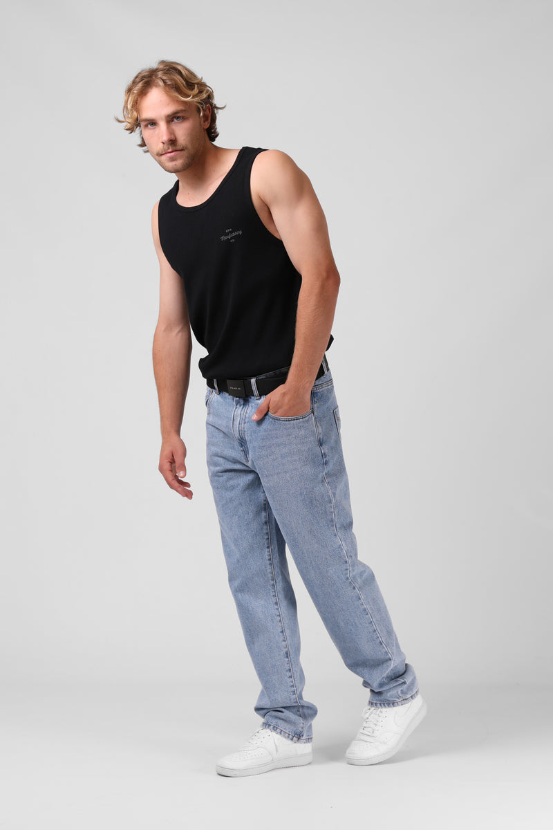 M. Rib Singlet - Black