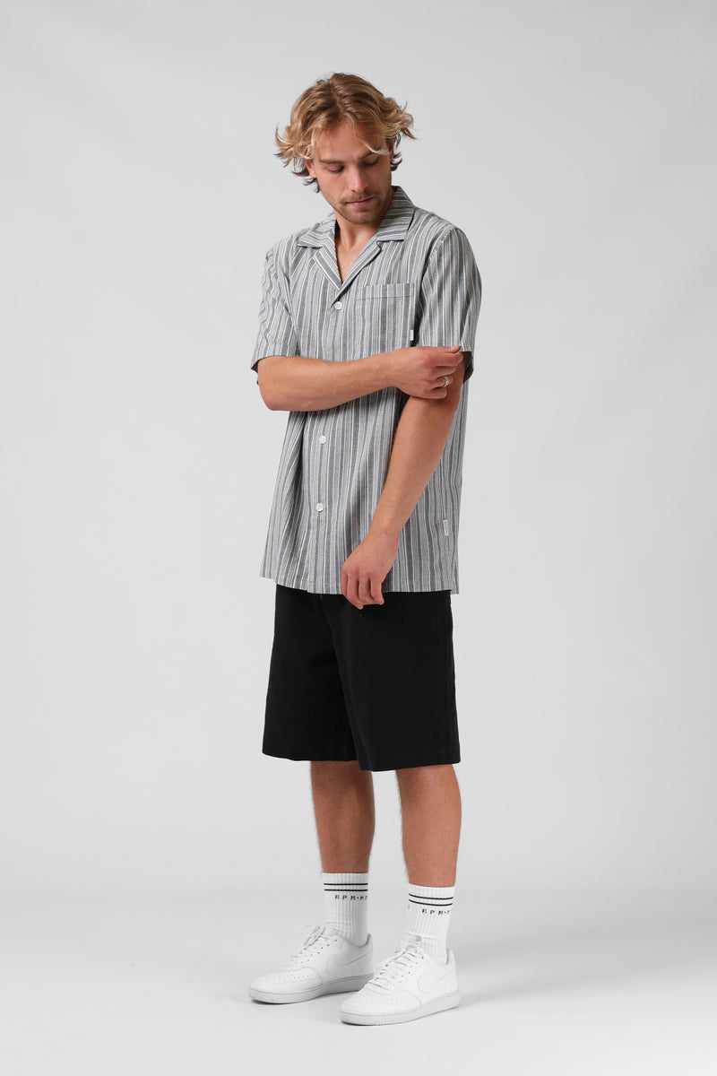 Vert S/S Shirt - Green Stripe