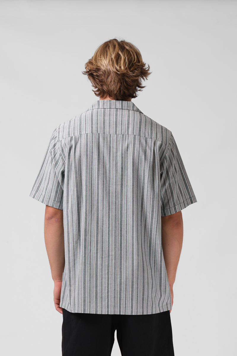 Vert S/S Shirt - Green Stripe