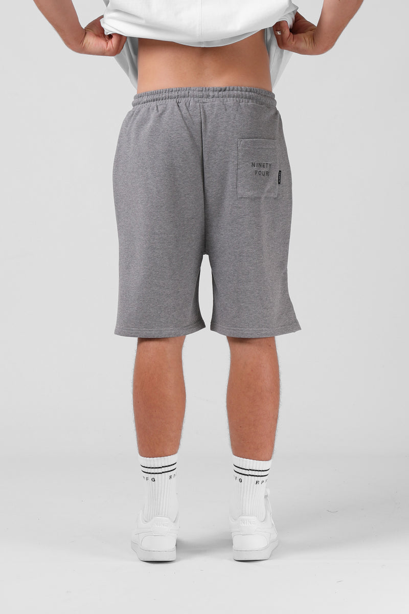Binate Track Short - Grey Marl