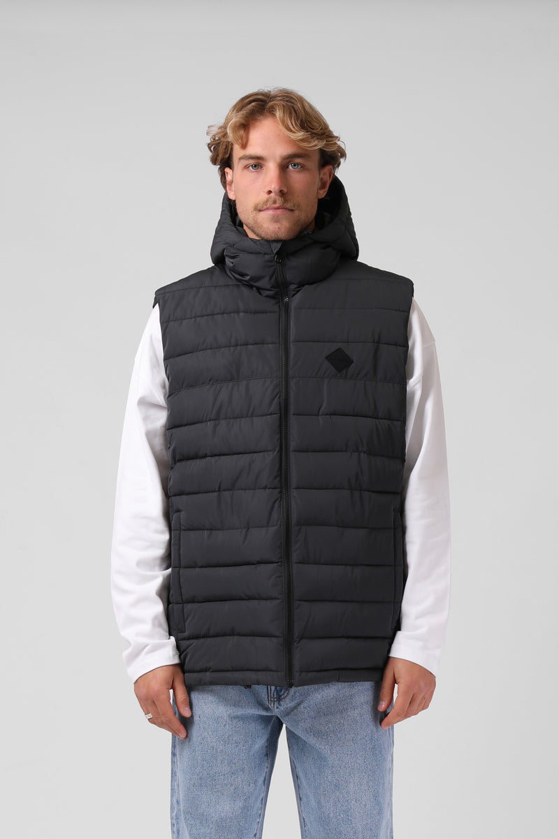 Hooded Hike Vest - Slate