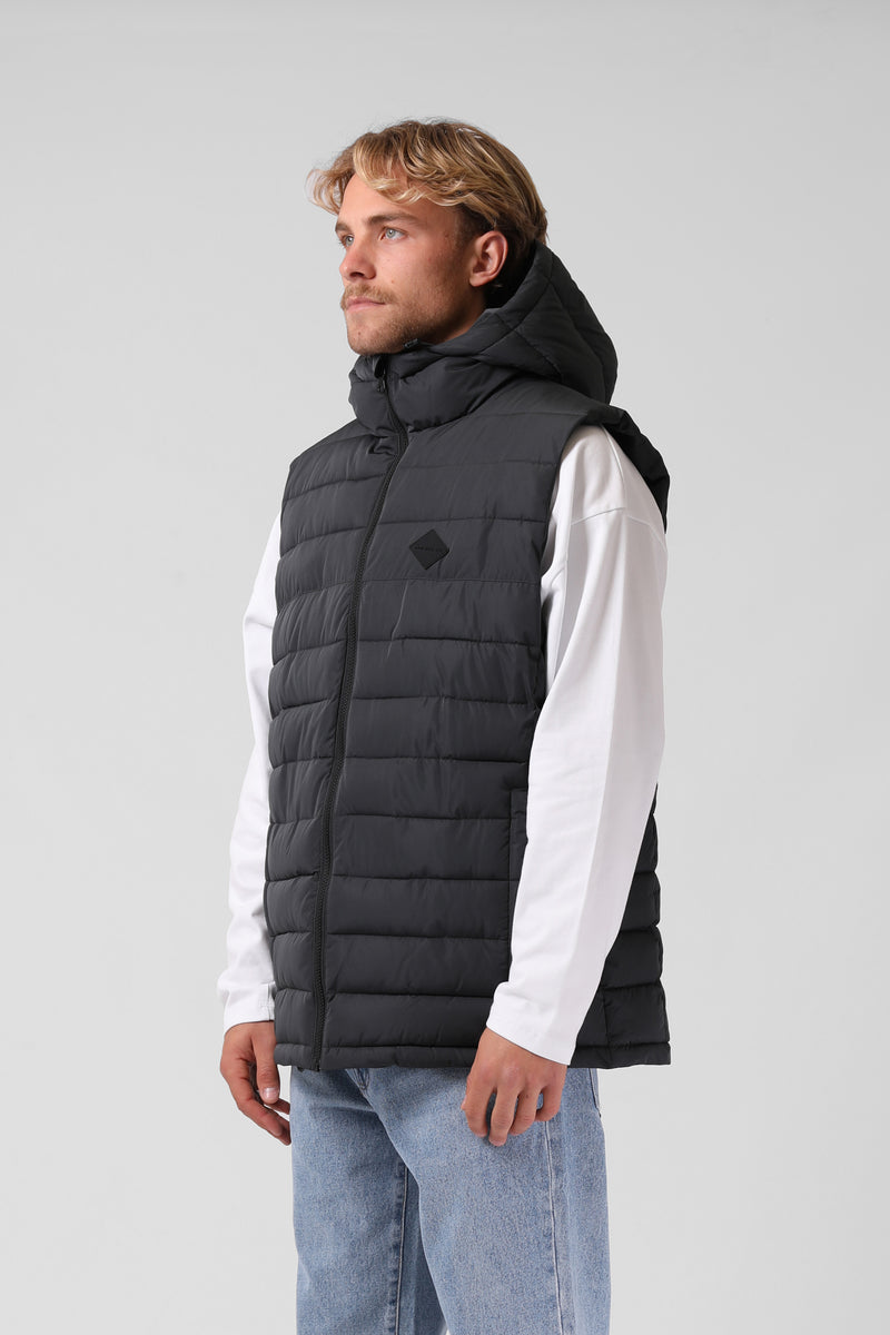 Hooded Hike Vest - Slate