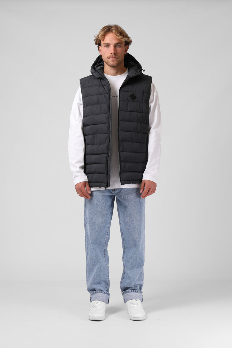 Hooded Hike Vest - Slate