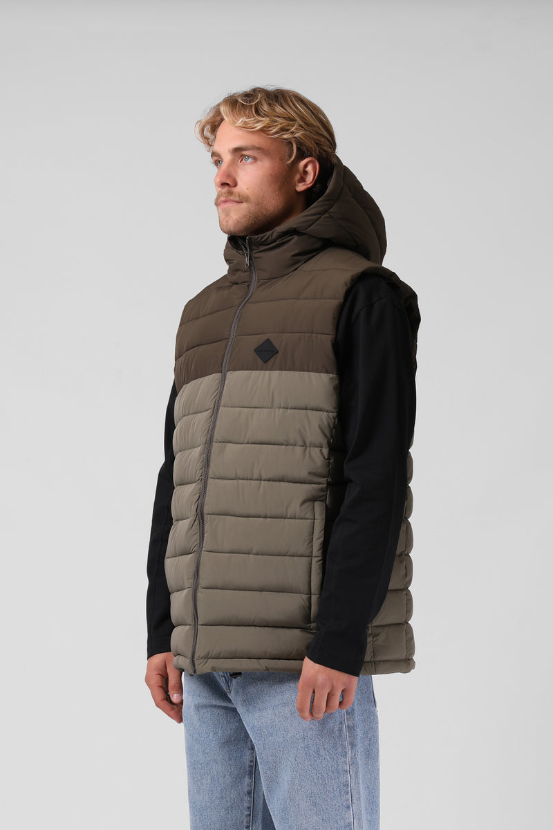 Hooded Hike Vest - 2 Tone