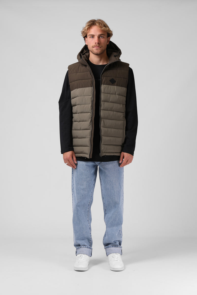 Hooded Hike Vest - 2 Tone