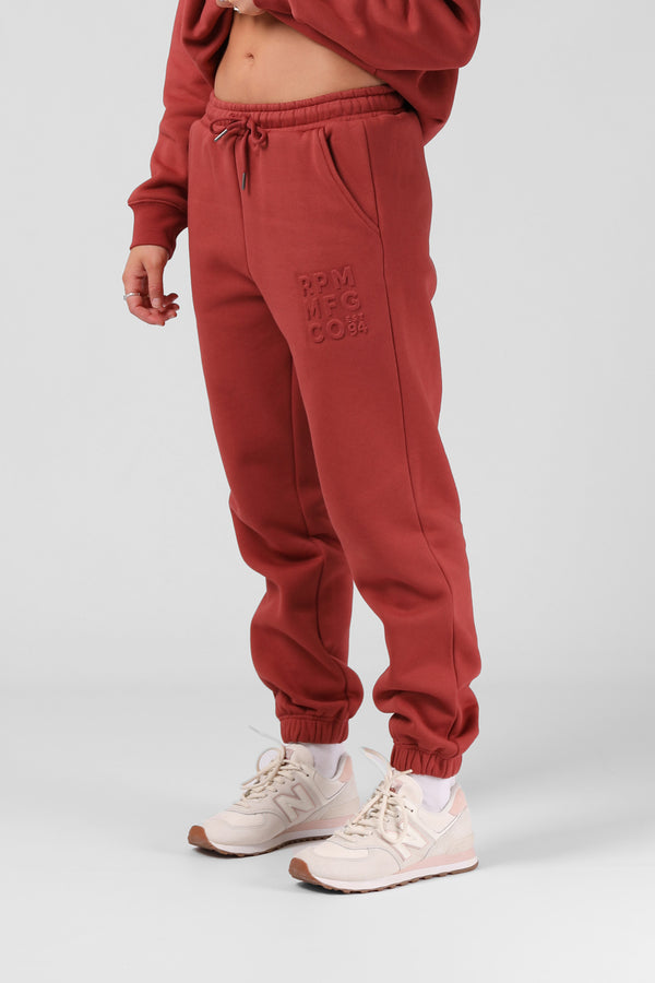 Baggy Tracky Pant - Faded Red