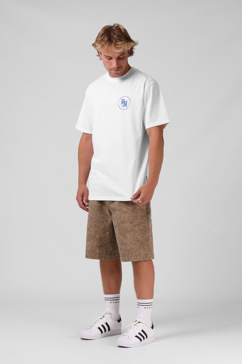 Circle Puff Tee - White