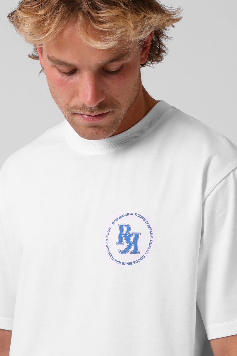Circle Puff Tee - White