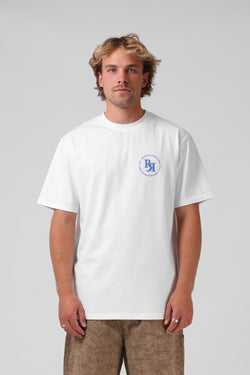 Circle Puff Tee - White