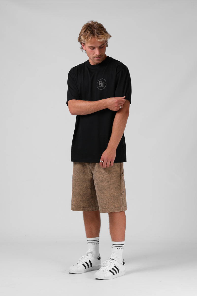Circle Puff Tee - Black