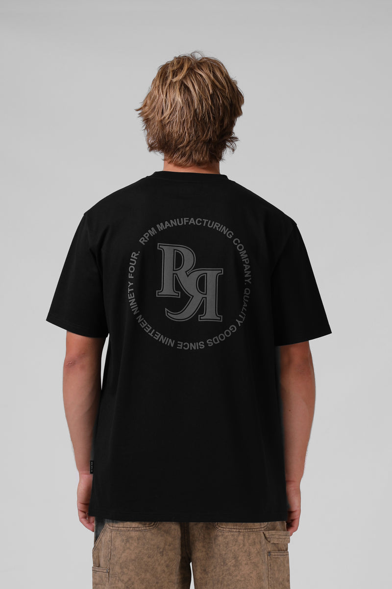 Circle Puff Tee - Black