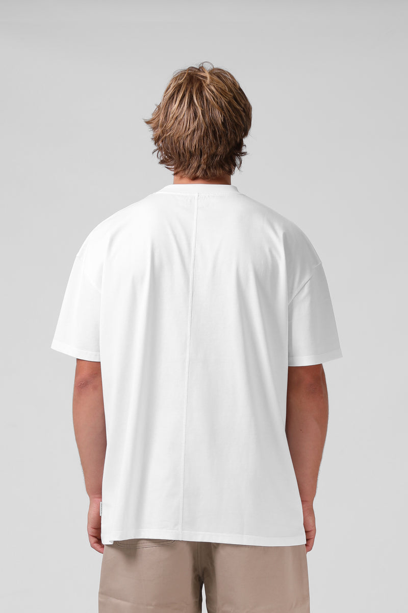 EMB Tee - Whitee