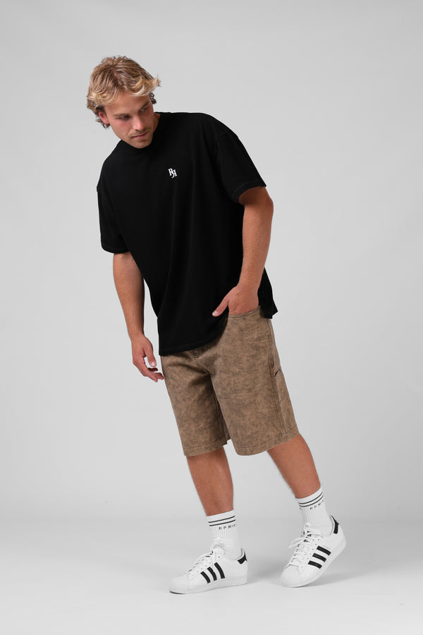 O/S Sanded Tee - Black