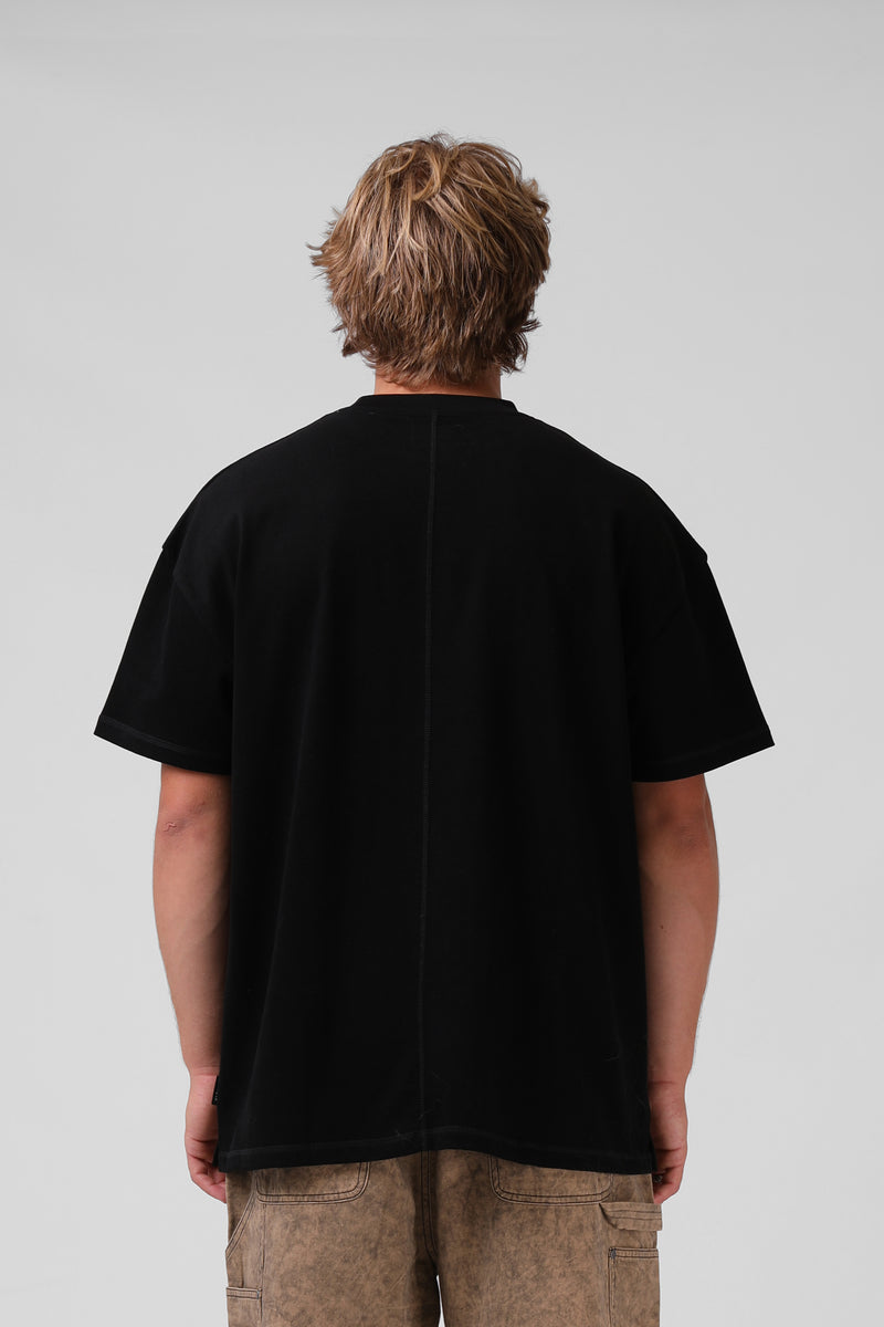 O/S Sanded Tee - Black