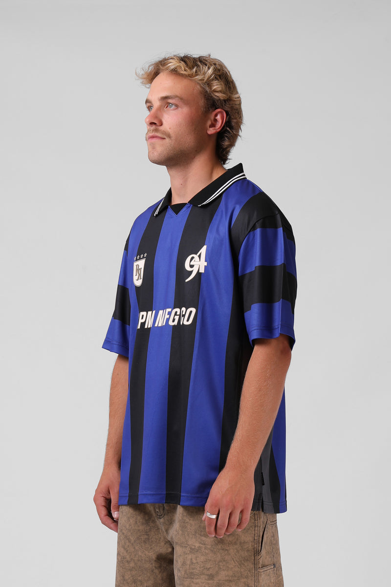 Euro Jersey - Cobalt Stripe