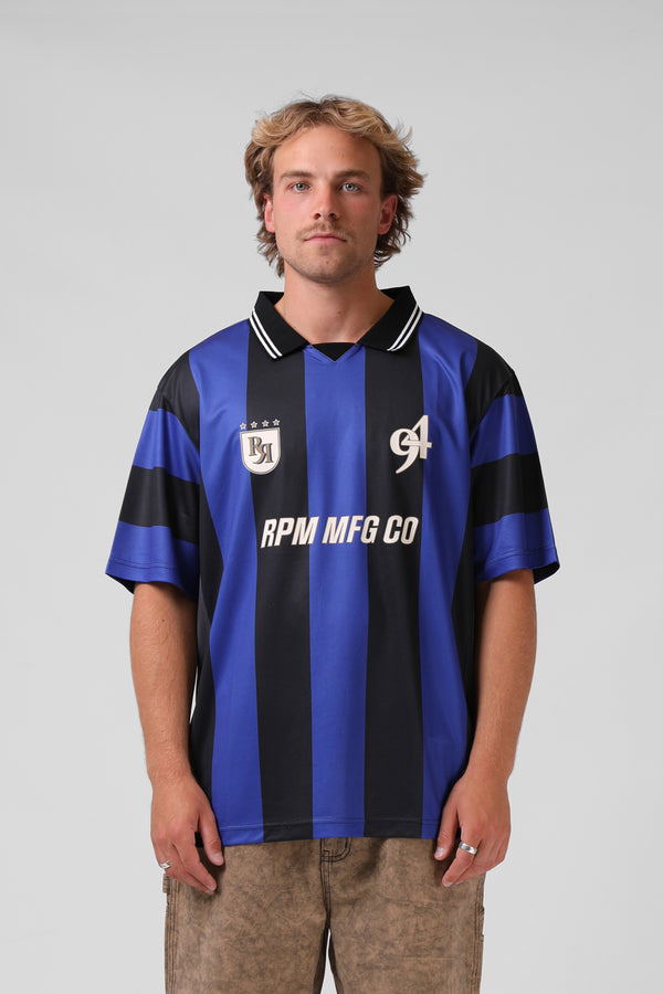 Euro Jersey - Cobalt Stripe