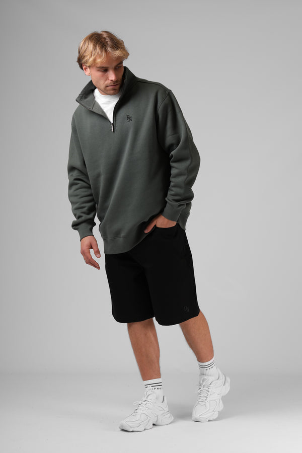 Track 1/4 Zip Sweater - Bottle