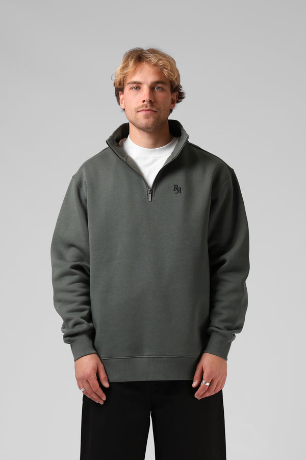 Track 1/4 Zip Sweater - Bottle
