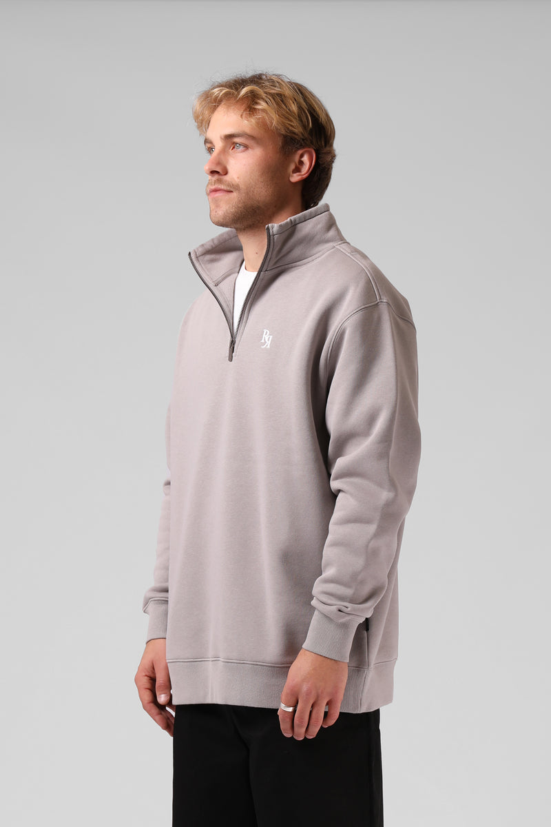 Track 1/4 Zip Sweater - Stone