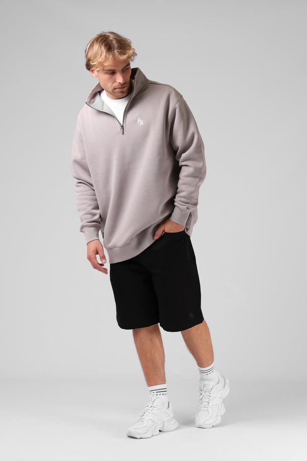 Track 1/4 Zip Sweater - Stone