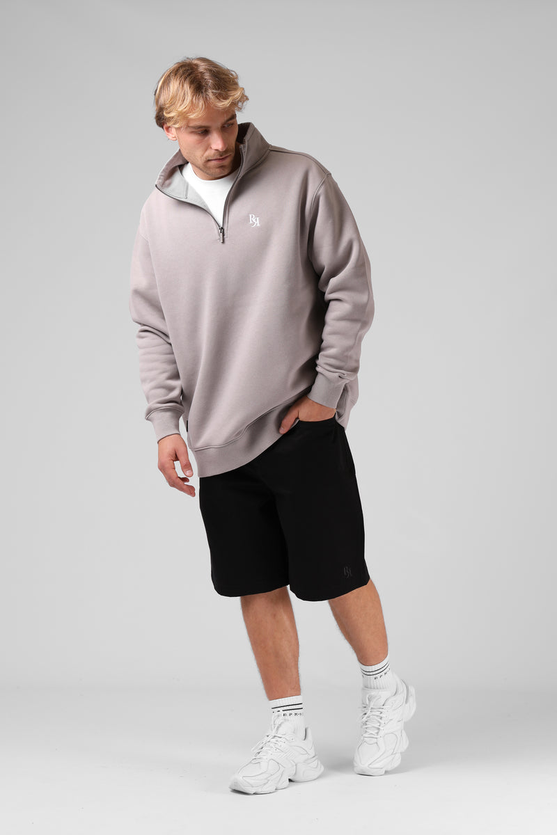 Track 1/4 Zip Sweater - Stone