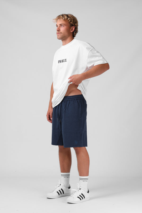 Linen Short - Pacific Blue