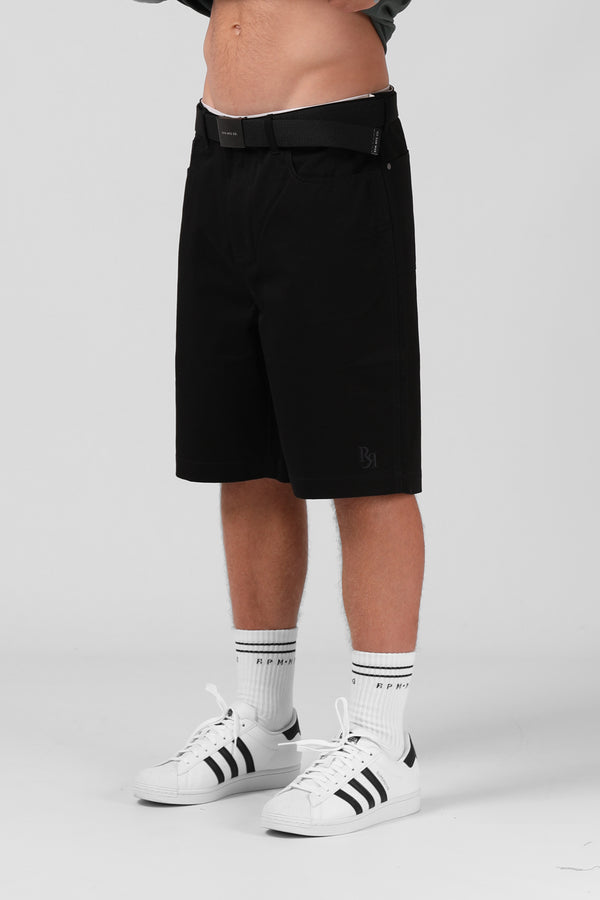 Y2K Drill Short - Black