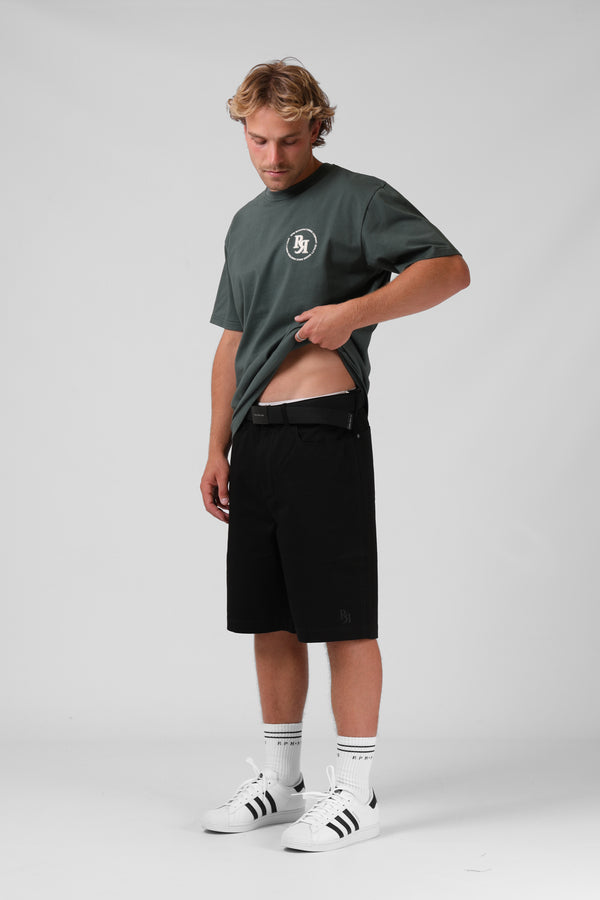 Y2K Drill Short - Black