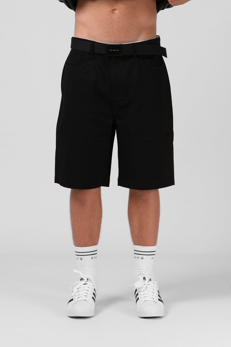 Y2K Drill Short - Black