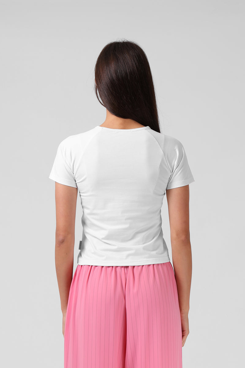 Raglan Baby Tee - White