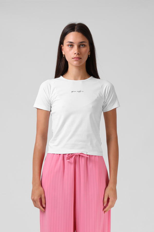 Raglan Baby Tee - White