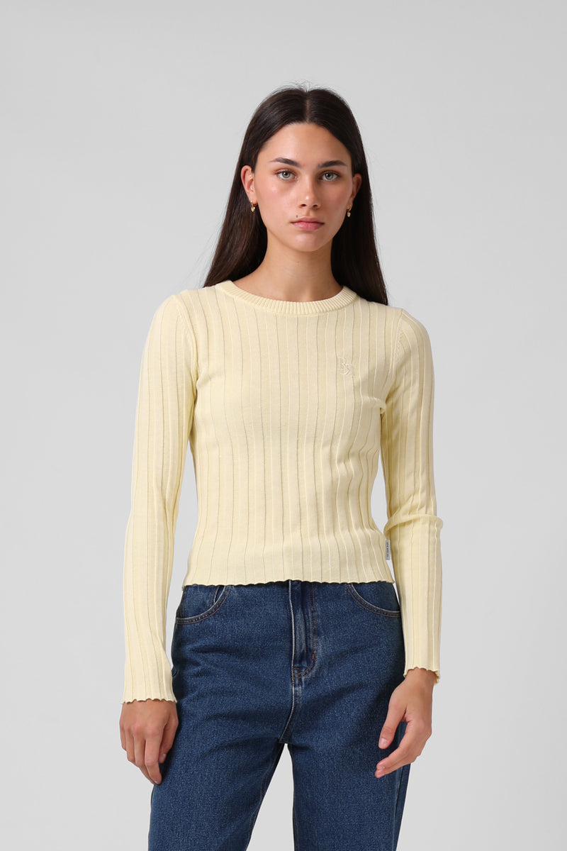 Knitted L/S - Lemon