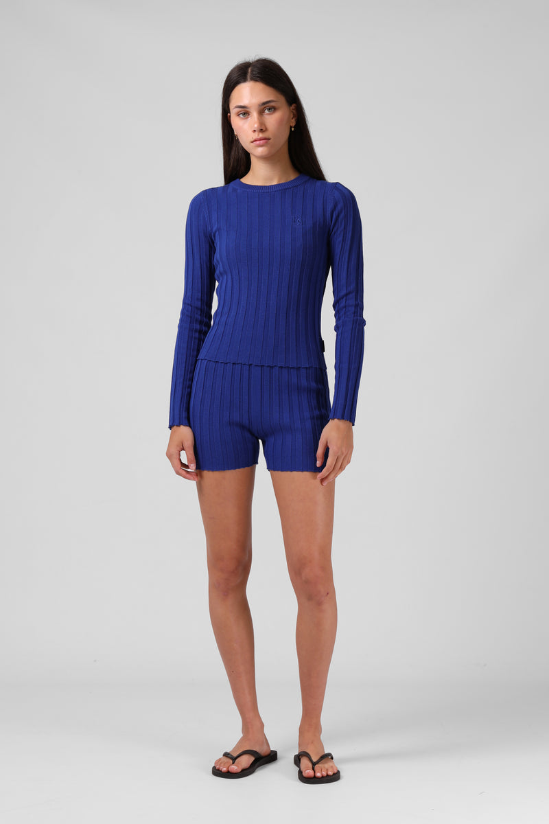 Knitted L/S - Cobalt