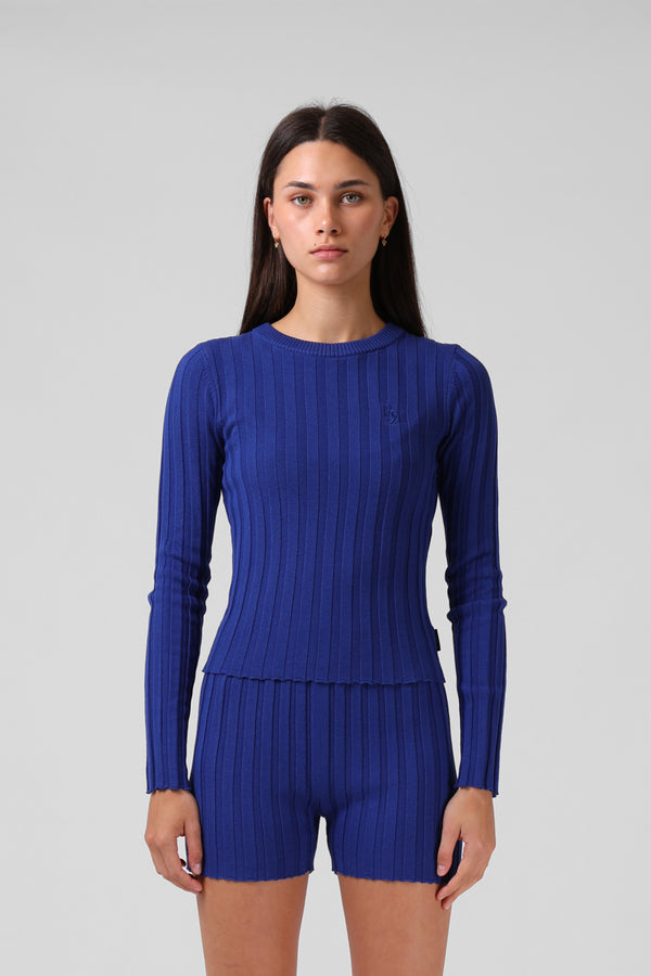 Knitted L/S - Cobalt