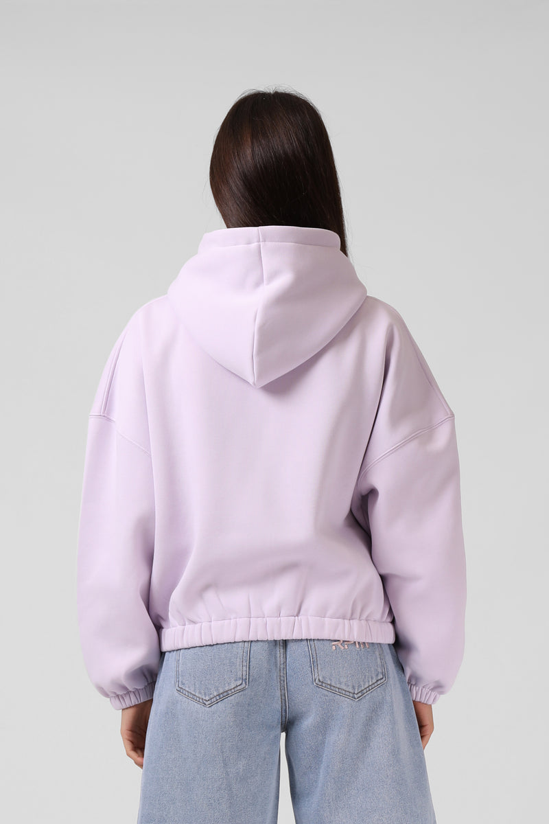 Zip Thru Hood - Orchid