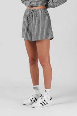 Tilly Short - Black Stripe
