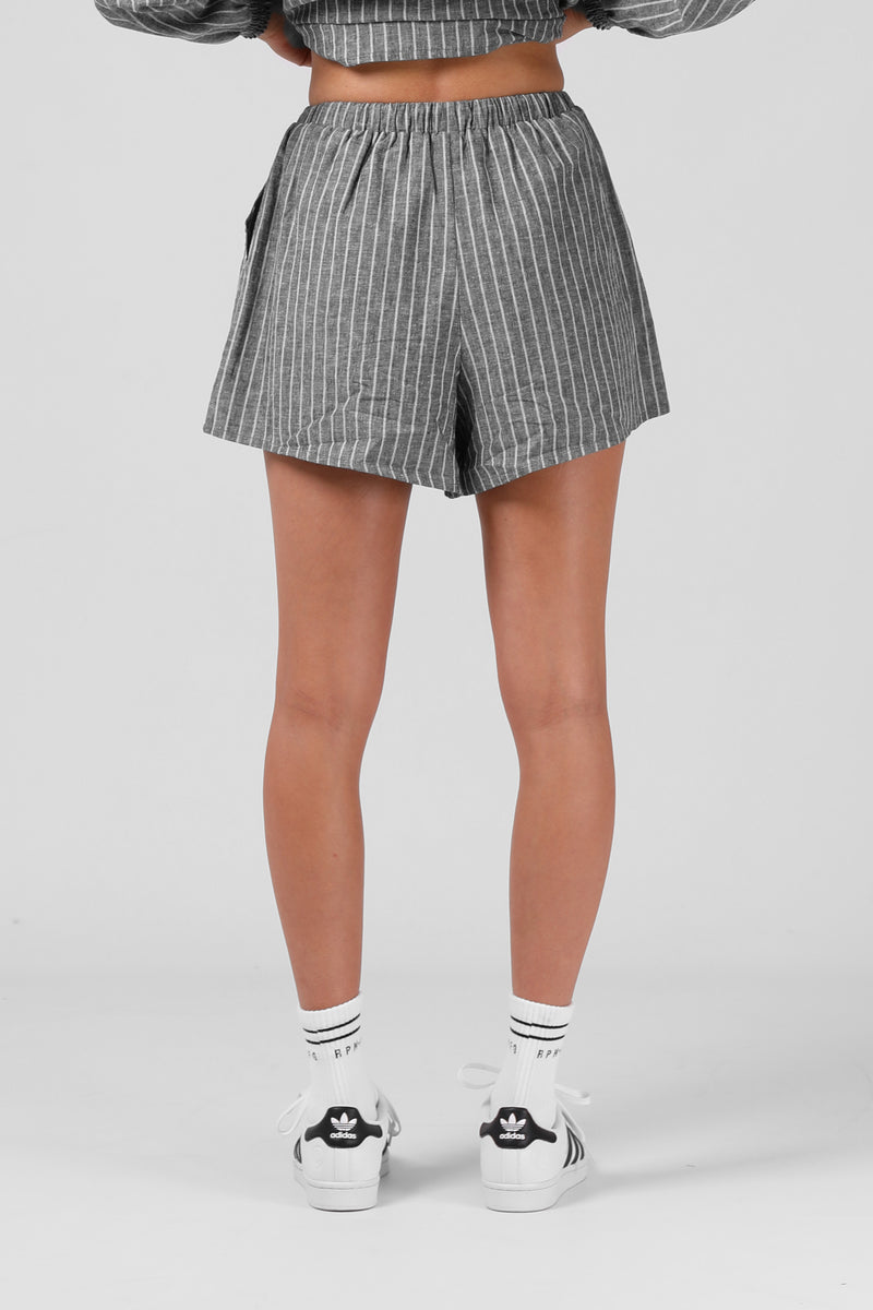 Tilly Short - Black Stripe