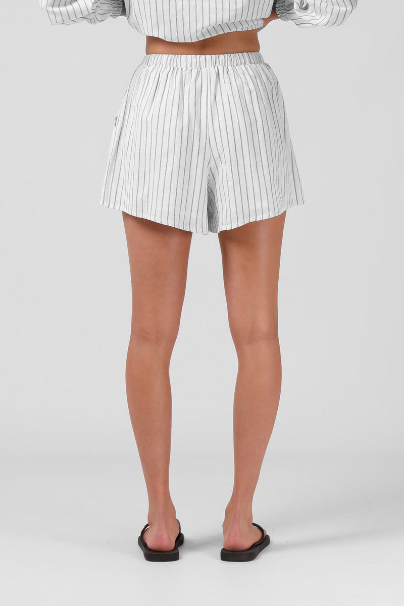 Tilly Short - White Stripe
