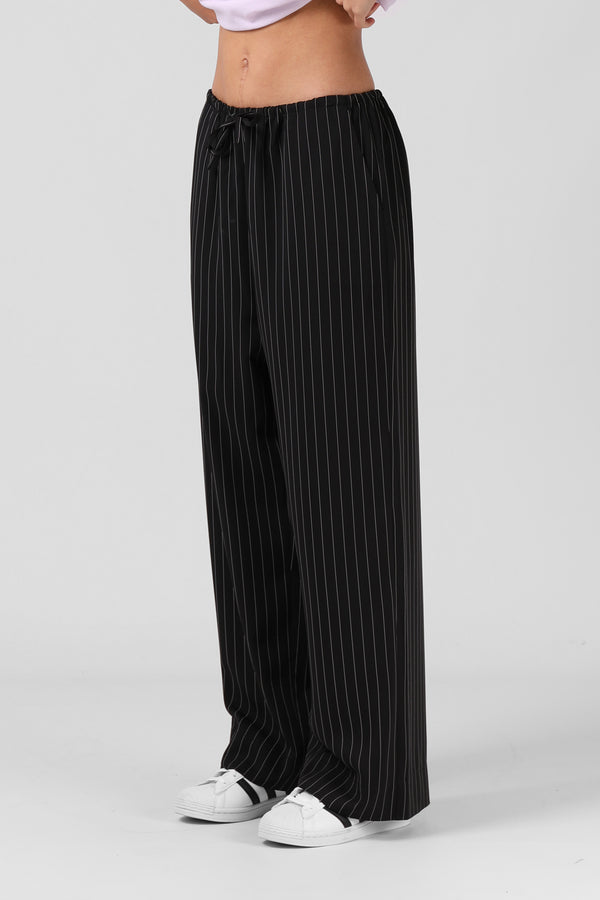 Norma Pant - Black Stripe