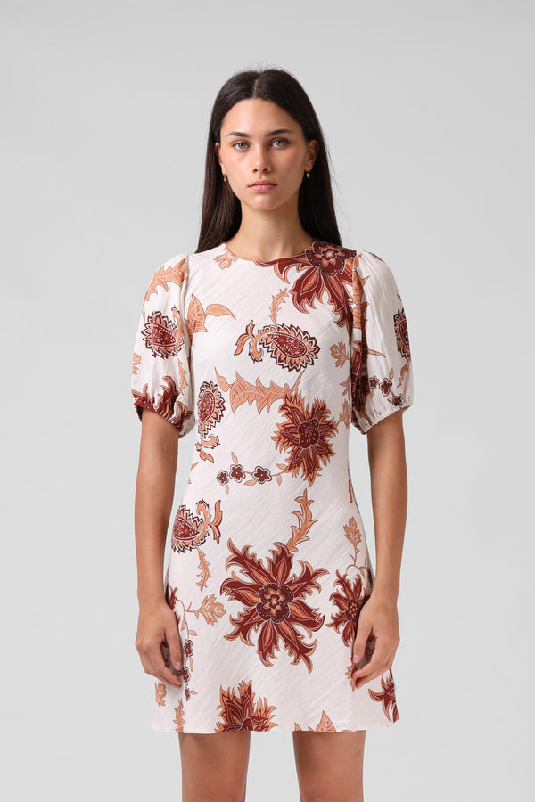 Holiday Mini Dress - Paisley