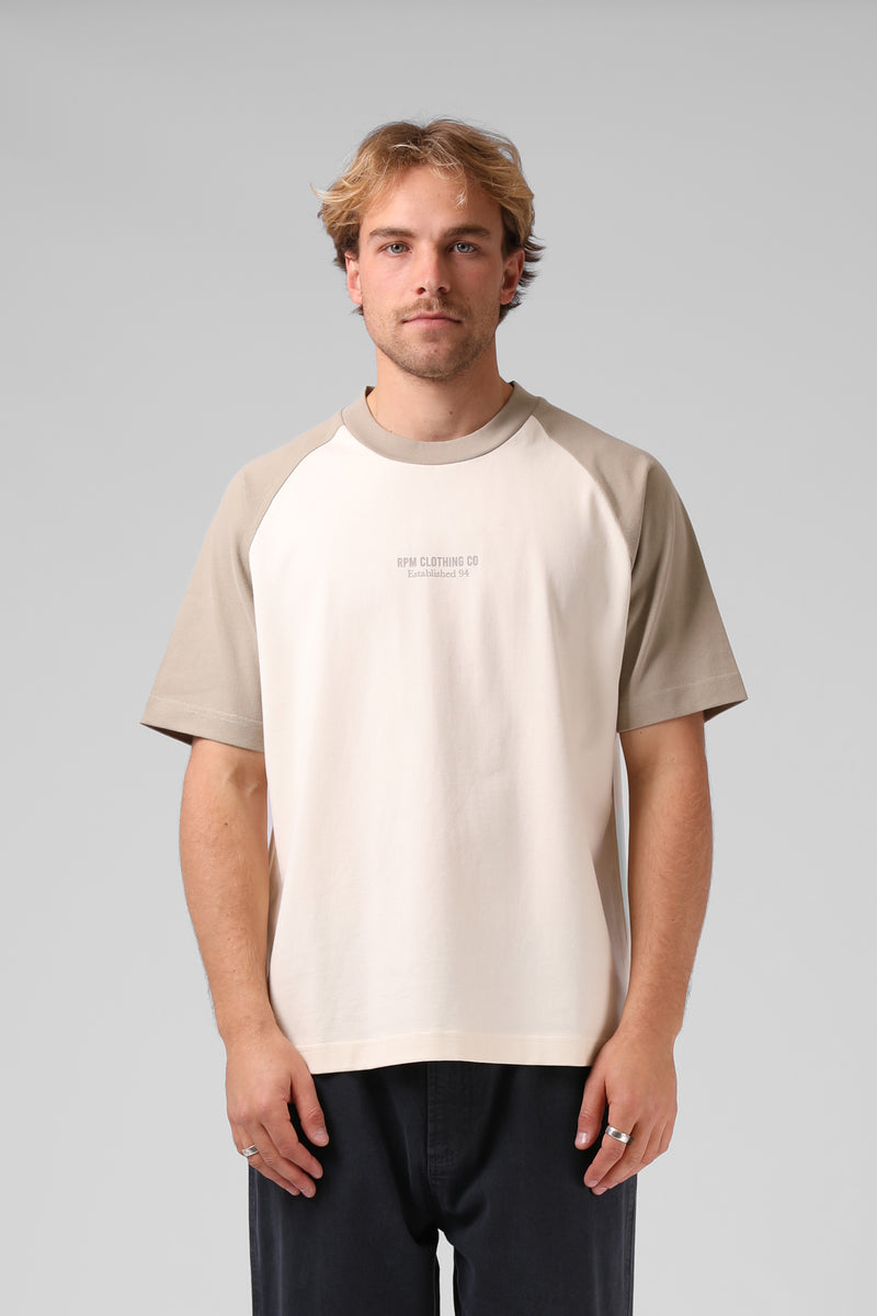 Raglan Tee - Cream – RPM Clothing