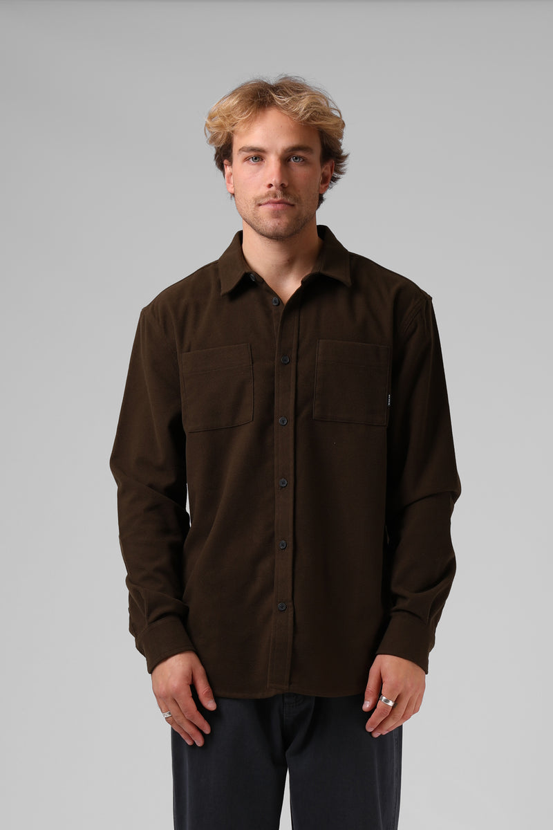 Felt Shirt - Drk Olive – RPM Clothing